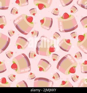 Jelly candy seamless pattern background Stock Vector