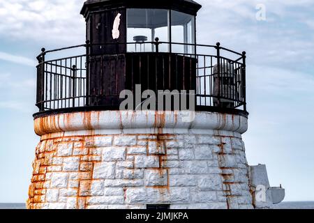 Castle hill lighthouse in newport rhode island Stock Photo