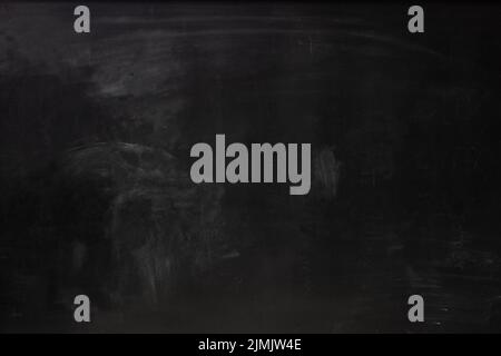 Blank Chalkboard ,Blank Blackboard Background with chalk traces Stock Photo