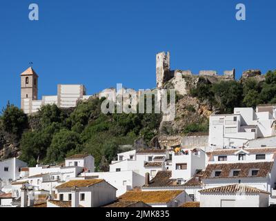 CASARES, ANDALUCIA, SPAIN - MAY 5 : View of Casares in Spain on May 5, 2014 Stock Photo