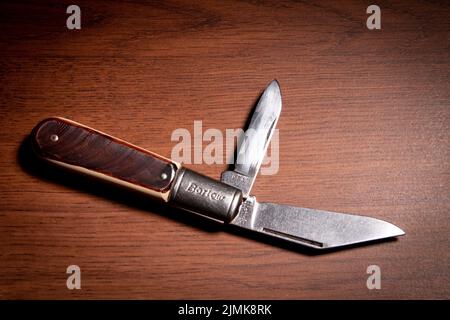 Classic Barlow Pocket Knife Stock Photo
