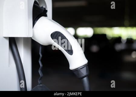 3d rendering group of EV charging stations or electric vehicle recharging stations Stock Photo