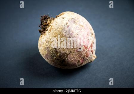 Beetroot on a black table background Stock Photo