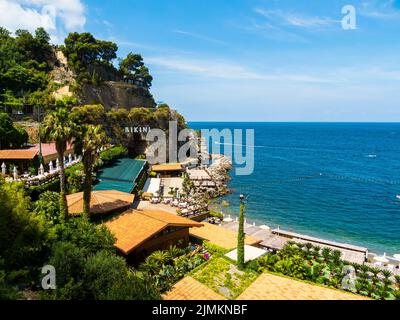 View from Castellammare de Stabia over the Gulf of Naples Stock Photo