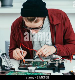 electronic engineering device circuit design Stock Photo