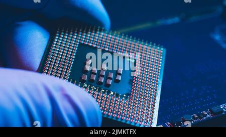 computer maintenance electronic diagnostics Stock Photo