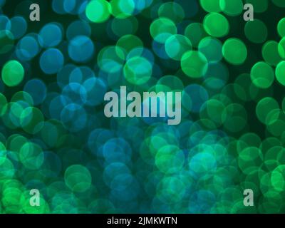 abstract blur green blue tone bokeh on nature defocus nature art background Stock Photo