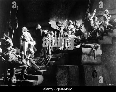 The Freeing of Crusader Prisoners in THE CRUSADES 1935 director CECIL B. DeMILLE screenplay Harold Lamb Waldemar Young and Dudley Nichols art direction Roland Anderson  Paramount Pictures Stock Photo