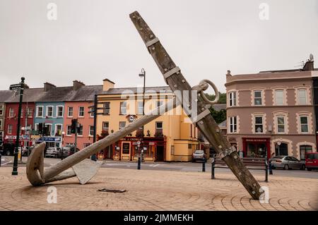 Found in Bantry Bay, huge anchor from the French Armada force in 1796, Bantry, Ireland. Stock Photo