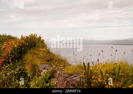 Beara Peninsula and Kenmare Bay on the west coast of Ireland. Stock Photo