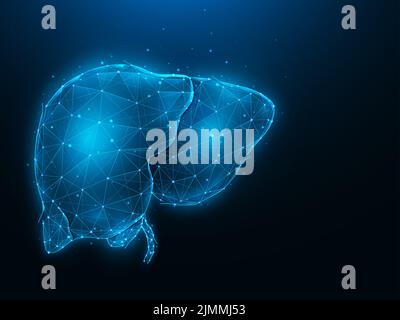 Visual Abstract Liver Human liver, abstract illustration Stock Photo - Alamy