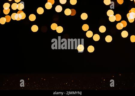 Blurred lights water drops Stock Photo