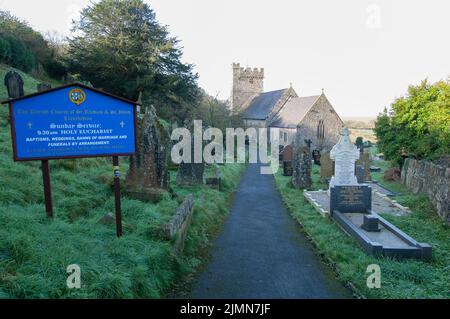 Church, Llanrhidian, North Gower, Wales, UK Stock Photo