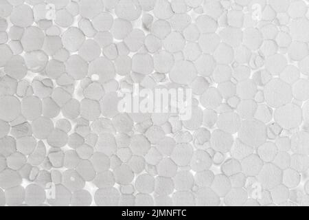 Styrofoam texture close-up. Styrofoam texture on macro. Stock Photo