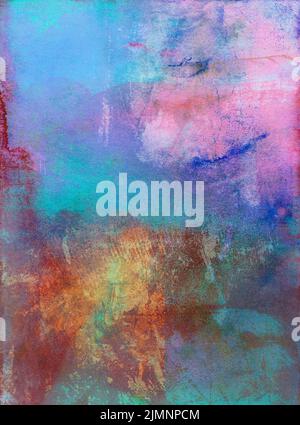 Painted background abstract, digital collage, textures and colors Stock Photo