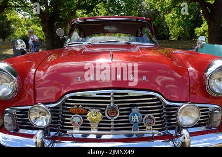 Ford Zephyr,Badge,Logo,Overdrive,AA Badge,RAC Badge,Badge Bar,classic car Stock Photo