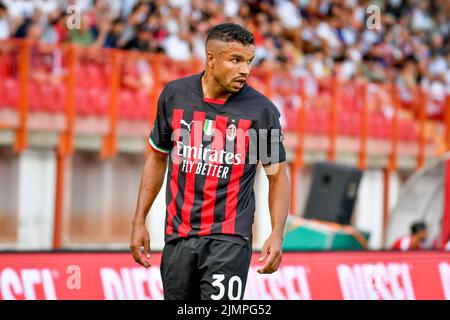 Vicenza, Italy. 06th Aug, 2022. Milan's Junior Messias portrait during LR Vicenza vs AC Milan, friendly football match in Vicenza, Italy, August 06 2022 Credit: Independent Photo Agency/Alamy Live News Stock Photo