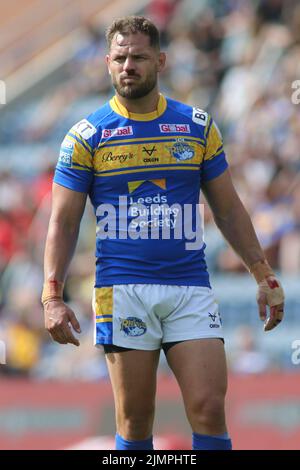 Leeds, UK. 07th Aug, 2022. Headingley Stadium, Leeds, West Yorkshire, 7th August 2022. Betfred Super League Leeds Rhinos v Salford Red Devils Aidan Sezer of Leeds Rhinos Credit: Touchlinepics/Alamy Live News Stock Photo