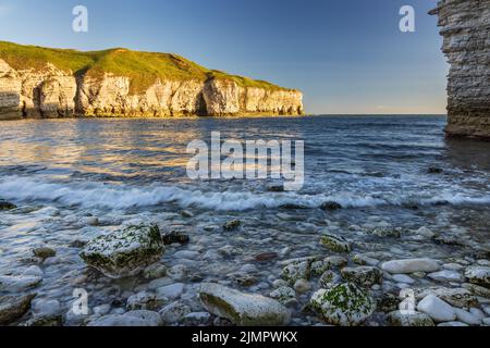 Morning Light at North Landing beach at Flamborough Head on the East Yorkshire coast, England, Uk Stock Photo