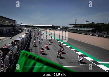 Silverstone, UK. 07th Aug, 2022. Races of MotoGP Monster Energy British Grand Prix at Silverstone Circuit. August 07, 2022 In picture: Carreras del Gran Premio Monster Energy de MotoGP de Gran Bretaña en el Circuito de Silverstone, 07 de Agosto de 2022 POOL/ MotoGP.com/Cordon Press Images will be for editorial use only. Mandatory credit: © MotoGP.com Credit: CORDON PRESS/Alamy Live News Stock Photo