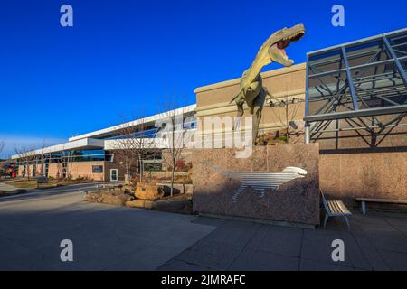 The Royal Tyrrell Museaum of Paleontology near Drumheller, Alberta Stock Photo