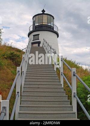 Owls Head Light,Maine Stock Photo