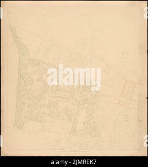 Jansen Hermann (1869-1945), competition for the development of the inner Rayon, Cologne (1919-1919): basic plan 1: 2500. Pressure on cardboard, 91.1 x 85.5 cm (including scan edges) Jansen Hermann  (1869-1945): Wettbewerb zur Bebauung des Inneren Rayons, Köln Stock Photo