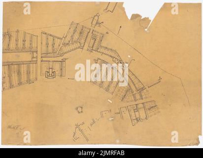 Jansen Hermann (1869-1945), competition for the development of the inner Rayon, Cologne (1919-1919): Department 1: 2500. Ink and pencil on transparent, 56.5 x 77.7 cm (including scan edges) Jansen Hermann  (1869-1945): Wettbewerb zur Bebauung des Inneren Rayons, Köln Stock Photo