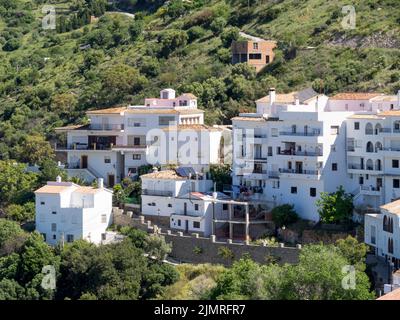 CASARES, ANDALUCIA, SPAIN - MAY 5 : View of Casares in Spain on May 5, 2014 Stock Photo