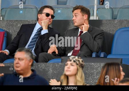 Rome, Italy. 07th Aug, 2022. Dan and Ryan Friedkin during the pre-season friendly football match between AS Roma and of Shakhtar Donetsk at Olimpico stadium in Rome (Italy), August 7th, 2022. Photo Andrea Staccioli/Insidefoto Credit: Insidefoto di andrea staccioli/Alamy Live News