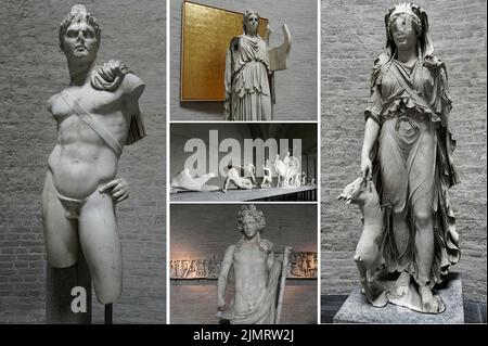 The munich glyptotheque is a splendid museum where there are rare works of ancient art Stock Photo