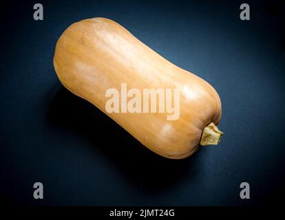 Butternut squash isolated on black background Stock Photo
