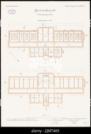 Unknown architect, Lazarett of the artillery barracks in Wiesbaden (28. ...