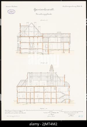 Unknown architect, Lazarett of the artillery barracks in Wiesbaden (28. ...