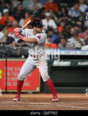 SARASOTA, FL - MARCH 24: Boston Red Sox outfielder Jarren Duran (40) bats  during a spring training game against the Baltimore Orioles on March 24,  2022 at Ed Smith Stadium in Sarasota