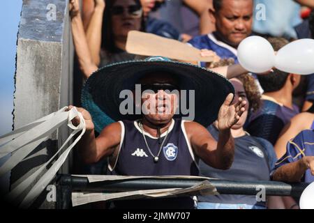 Belem, Brazil. 07th Aug, 2022. PA - Belem - 07/08/2022 - BRAZILIAN C 2022, REMO X APARECIDENSE - Supporters during a match between Remo and Aparecidense at the Baenao stadium for the Brazilian championship C 2022. Photo: Fernando Torres/AGIF/Sipa USA Credit: Sipa USA/Alamy Live News Stock Photo