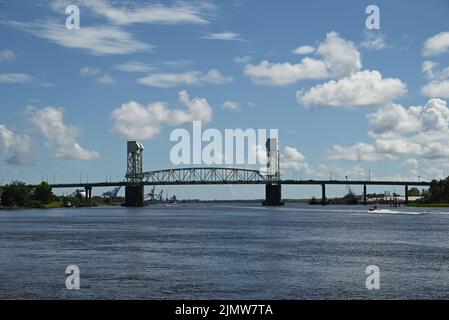 Cape Fear Memorial Bridge Wilmington North Carolina NC USA Cape Fear ...