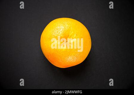 Grapefruit isolated on a black background Stock Photo