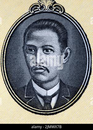 Graciano Lopez Jaena portrait from old Philippine peso Stock Photo