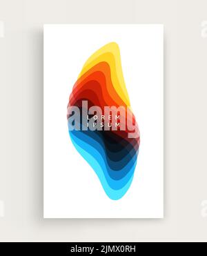Abstract geometric design. Vector illustration made of various overlapping elements. Applicable for banners, placards, posters or flyers. Stock Vector