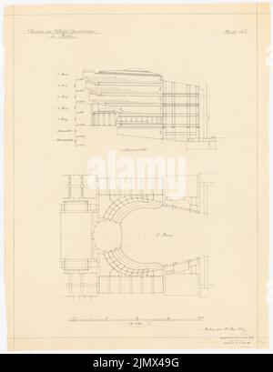 Hoffmann Ludwig (1852-1932), Royal Opera in Berlin-Tiergarten (1913-1914): Not yet recorded. Material/technology N.N. Captured, 57 x 44 cm (including scan edges) Hoffmann Ludwig  (1852-1932): Königliche Oper, Berlin-Tiergarten Stock Photo