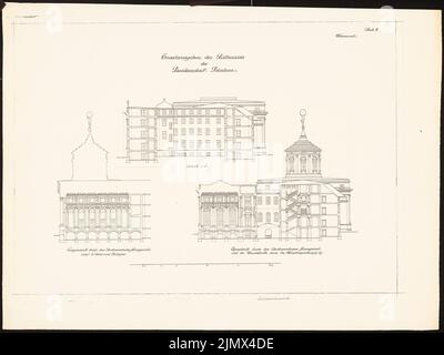 Hoffmann Ludwig (1852-1932), expansion of the town hall in Potsdam (1920): Not yet recorded. Material/technology N.N. Captured, 54 x 72 cm (including scan edges) Hoffmann Ludwig  (1852-1932): Erweiterung des Rathauses, Potsdam Stock Photo