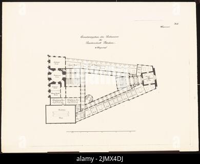 Hoffmann Ludwig (1852-1932), expansion of the town hall in Potsdam (1920): Not yet recorded. Material/technology N.N. Captured, 54.3 x 70.6 cm (including scan edges) Hoffmann Ludwig  (1852-1932): Erweiterung des Rathauses, Potsdam Stock Photo