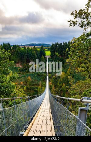 Windy and cold autumn day Stock Photo