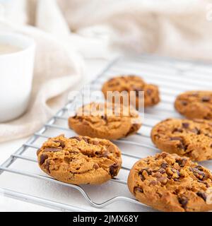 Front view cookies close up Stock Photo