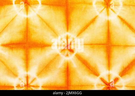 Flat lay colorful tie dye textile Stock Photo