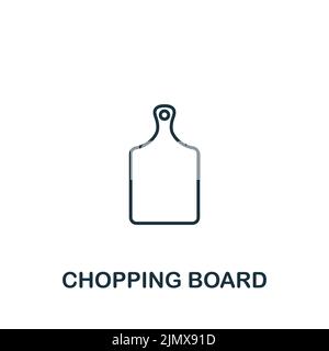 Chopping Board icon. Monochrome simple Cooking icon for templates, web design and infographics Stock Vector