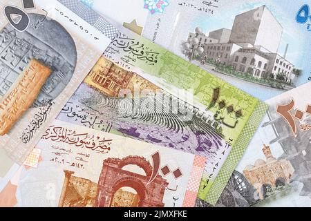 Syrian pound, a background Stock Photo