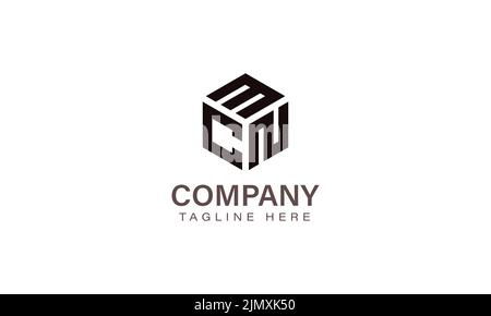 Letter MCN Logo, Three Letter Logo, Alphabet M C N Hexagon Shape Vector Icon Template Stock Vector