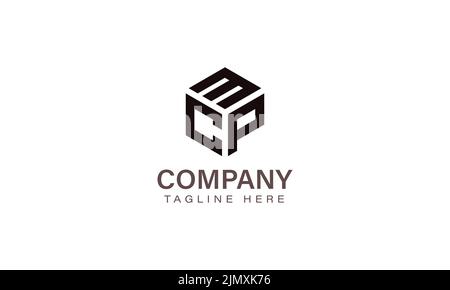 Letter MCP Logo, Three Letter Logo, Alphabet M C P Hexagon Shape Vector Icon Template Stock Vector